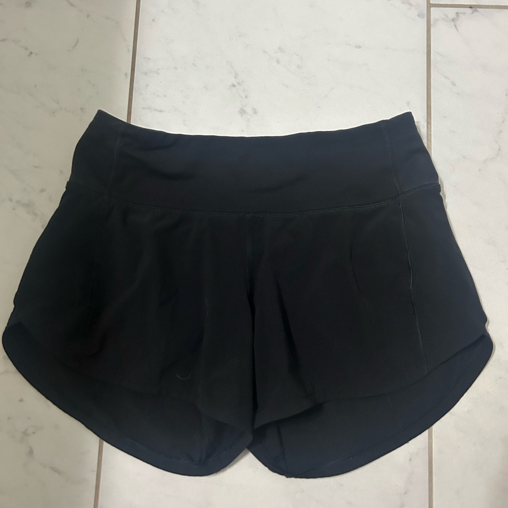 Lulu Black Speedup Shorts size 2 Tall